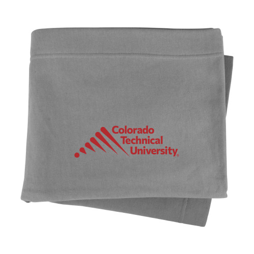  Grey Sweatshirt Blanket - Official Logo - Stacked