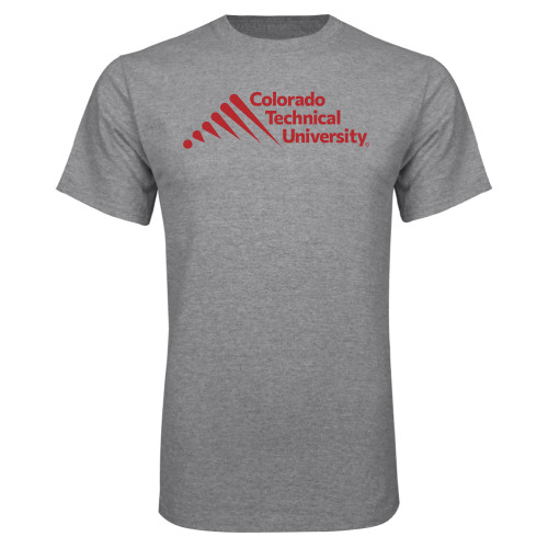  Grey T Shirt - Official Logo - Stacked