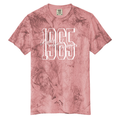  Comfort Colors Red Heavyweight Color Blast Tee - CTU Script Over Block Text