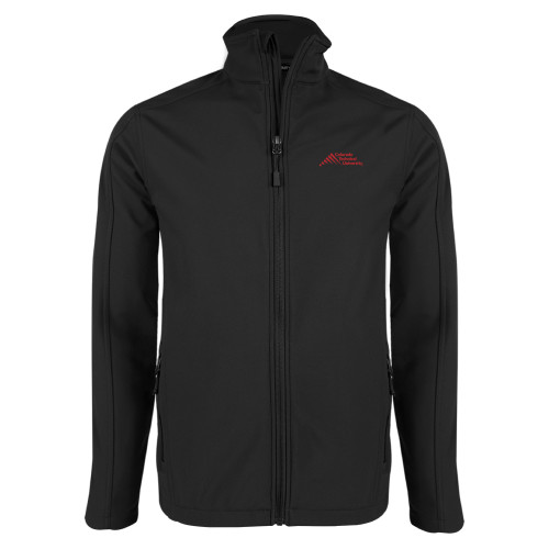  Black Softshell Jacket - Official Logo - Stacked