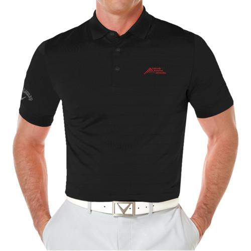  Callaway Black Opti Vent Polo - Official Logo - Stacked