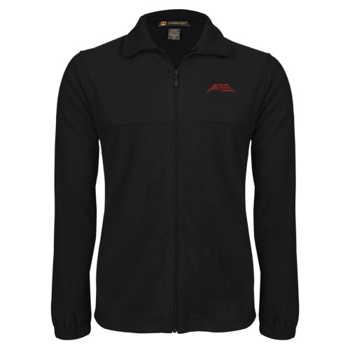  Black Fleece Full Zip Jacket - Official Logo - Stacked