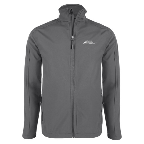  Charcoal Softshell Jacket - Official Logo - Stacked
