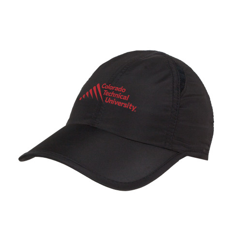  Black Performance Cap - Official Logo - Stacked