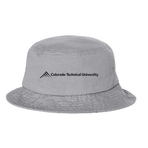  Sportsman Grey Bucket Hat - Official Logo - Flat