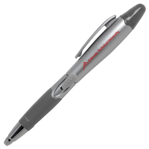  Silver/Silver Blossom Pen/Highlighter - Official Logo - Flat