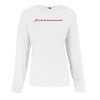 Thumbnail image for  Womens White Long Sleeve Hooded Tee