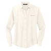 Thumbnail image for  Mercer + Mettle Womens Ivory Crepe Long Sleeve Camp Blouse