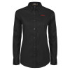 Thumbnail image for  Womens Black Twill Button Down Long Sleeve 