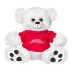 Thumbnail image for  Plush Big Paw 8 1/2 inch White Bear w/Red Shirt