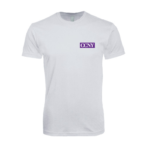 Next Level White SoftStyle T Shirt-CCNY