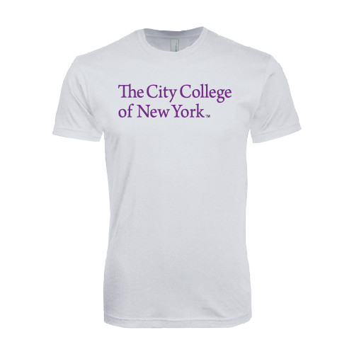 Next Level White SoftStyle T Shirt-The City College of New York
