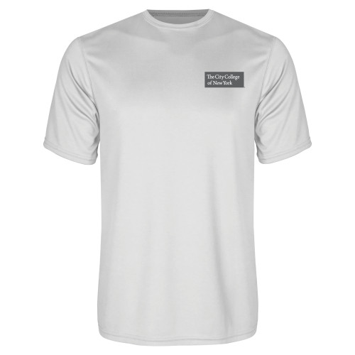White Performance Tee-Official Logo