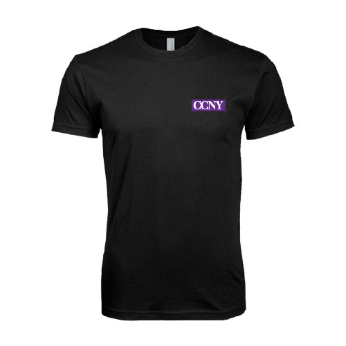 Next Level Black SoftStyle T Shirt-CCNY