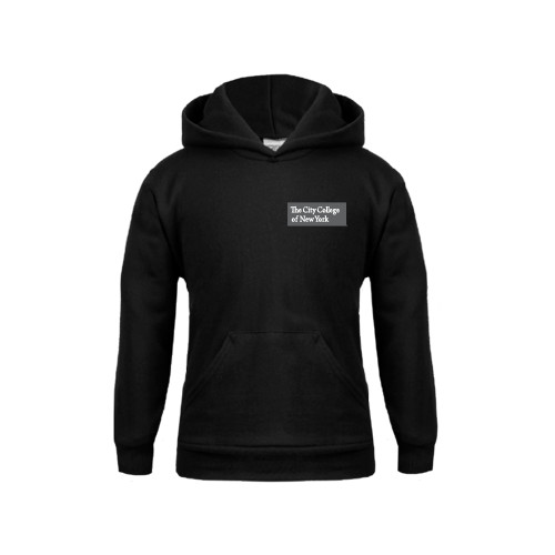 Youth Black Fleece Hoodie-Official Logo