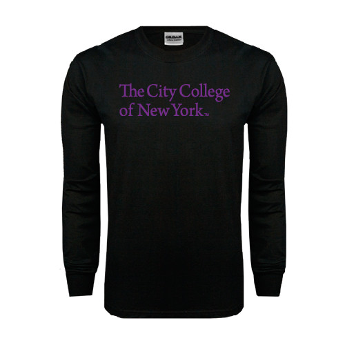 Black Long Sleeve T Shirt-The City College of New York