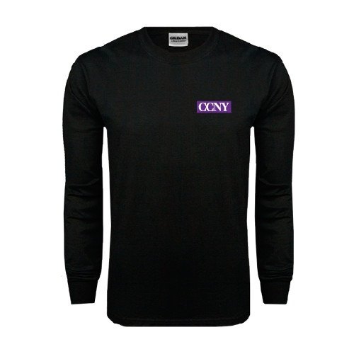 Black Long Sleeve T Shirt-CCNY