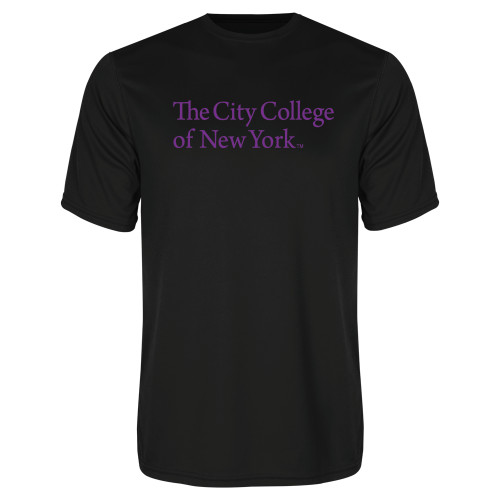 Black Performance Tee-The City College of New York