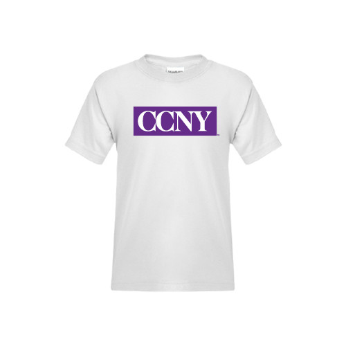 Youth White T Shirt-CCNY