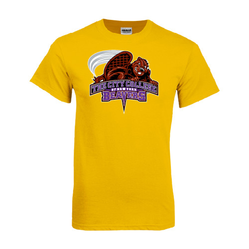 Gold T-Shirt-CCNY Beavers