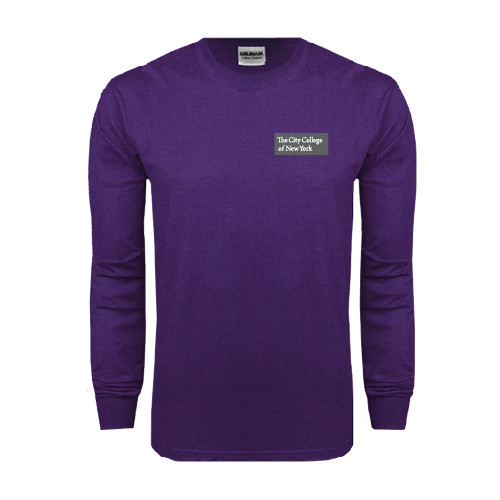 Purple Long Sleeve T Shirt-Official Logo