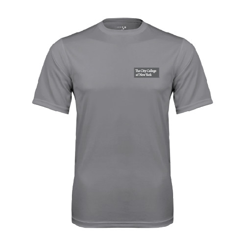 Grey Concrete Performance Tee-Official Logo