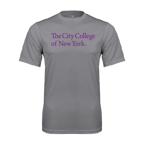 Grey Concrete Performance Tee-The City College of New York