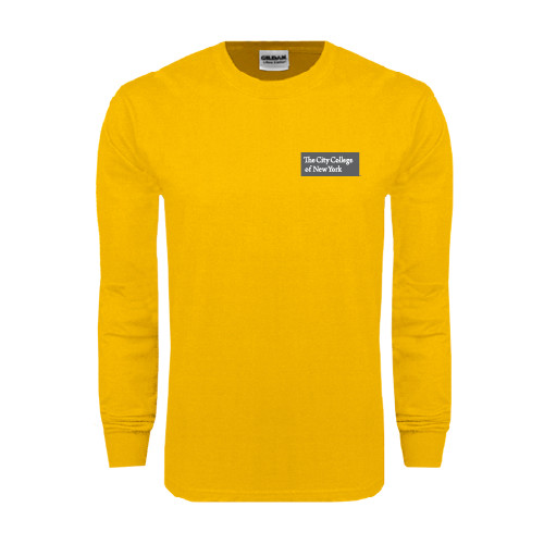 Gold Long Sleeve T Shirt-Official Logo