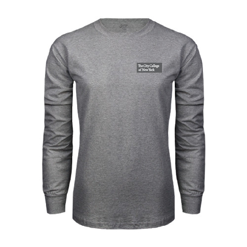 Grey Long Sleeve T Shirt-Official Logo