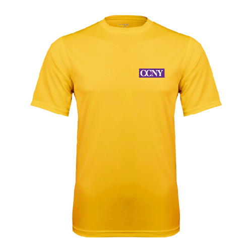 Gold Performance Tee-CCNY