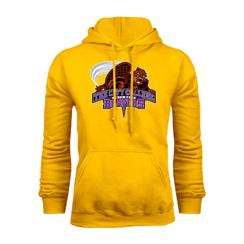 Gold Fleece Hoodie-CCNY Beavers