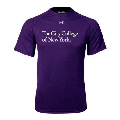 Under Armour Purple Tech Tee-The City College of New York
