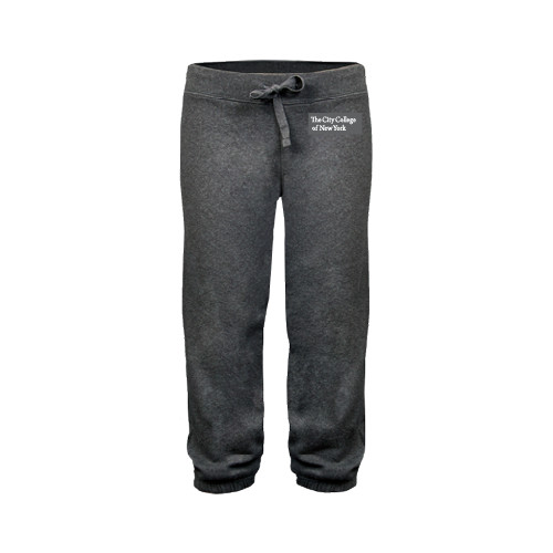 ENZA Womens Dark Heather Banded Fleece Capri-Official Logo