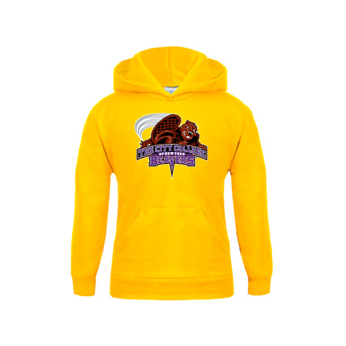 Youth Gold Fleece Hoodie-CCNY Beavers