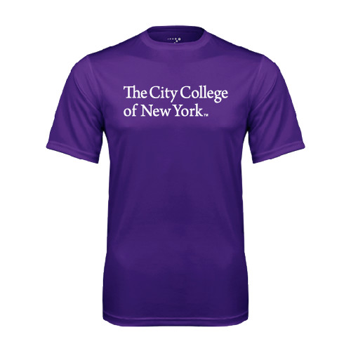 Purple Performance Tee-The City College of New York
