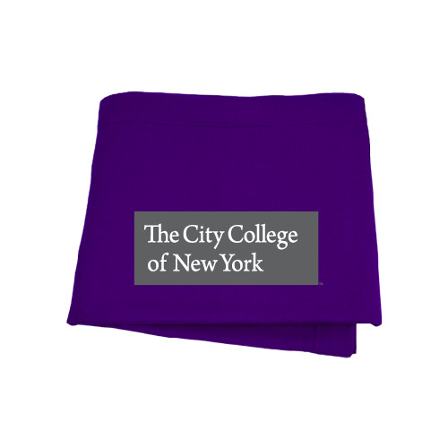Purple Sweatshirt Blanket-Official Logo
