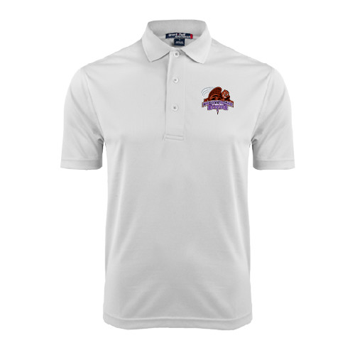 White Dry Mesh Polo-CCNY Beavers