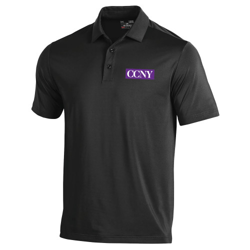 Under Armour Black Performance Polo-CCNY
