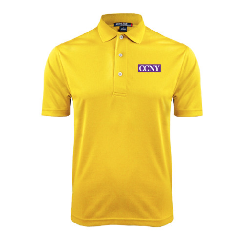 Gold Dry Mesh Polo-CCNY