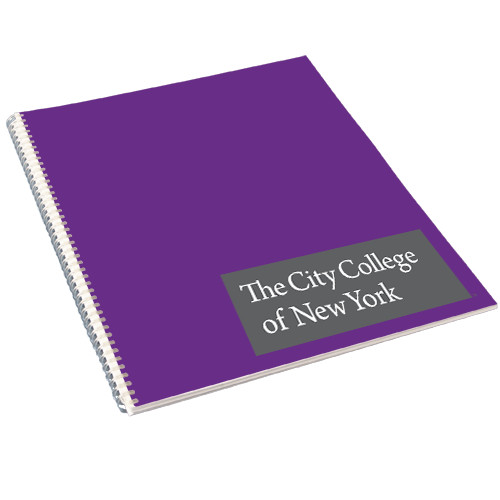 College Spiral Notebook w/Clear Coil-Official Logo