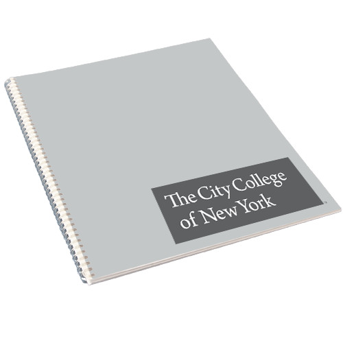 College Spiral Notebook w/Clear Coil-Official Logo