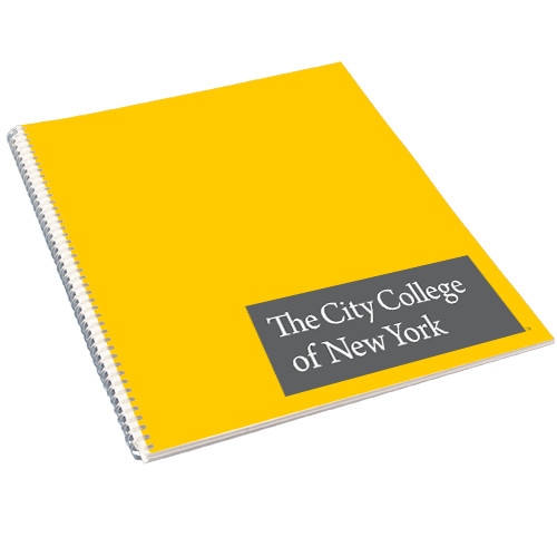 College Spiral Notebook w/Clear Coil-Official Logo