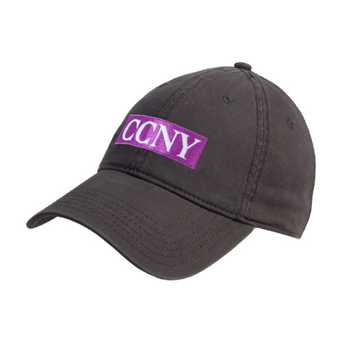 Charcoal Unstructured Adjustable Low Profile Hat-CCNY