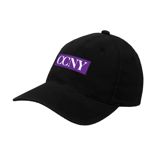 Black Flexfit Structured Low Profile Hat-CCNY