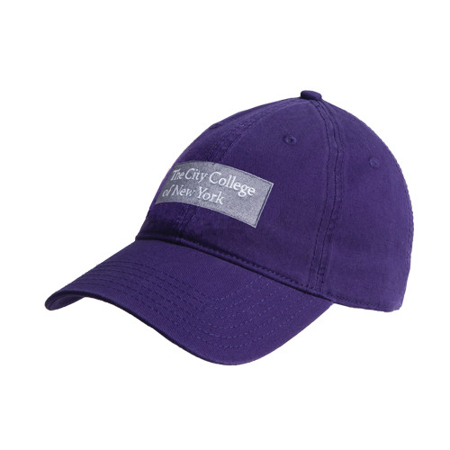 Purple Unstructured Adjustable Low Profile Hat-Official Logo