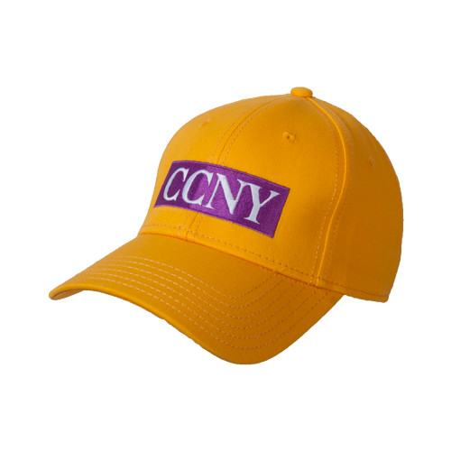 Gold Structured Adjustable Pro Style Hat-CCNY