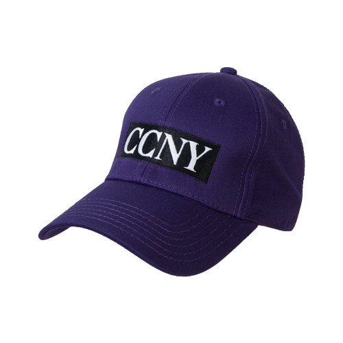 Purple Structured Adjustable Pro Style Hat-CCNY