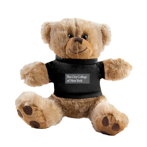 Plush Big Paw 8 1/2 inch Brown Bear w/Black Shirt-Official Logo