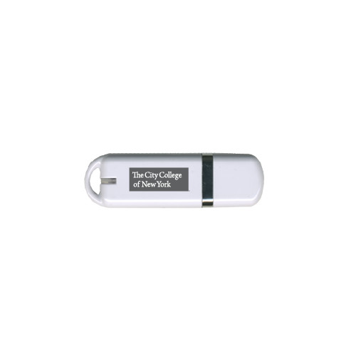 USB White Pen Drive 4G-Official Logo