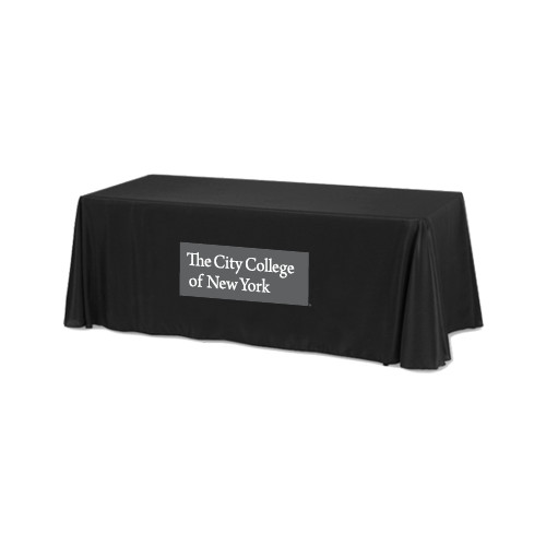 Black 6 foot Table Throw-Official Logo